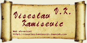 Višeslav Kamišević vizit kartica